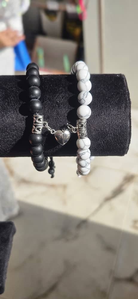 Beaded matching bracelets