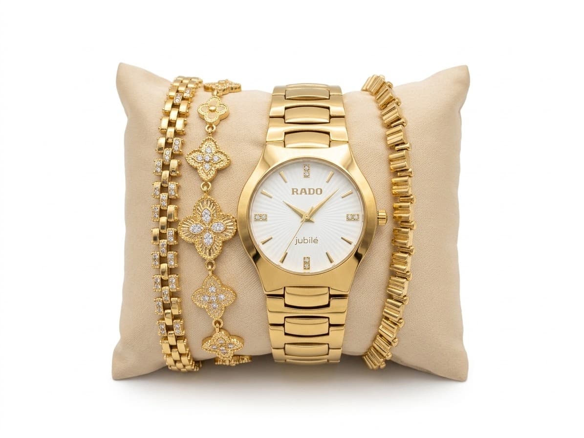 Watch and bracelet set